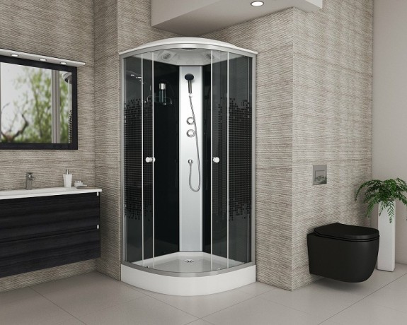 Душевая кабина Niagara Eco 90x90 NG-4501-14BLACK без гидромассажа