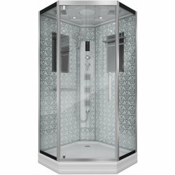 Душевая кабина Niagara Luxe NG-7717W 100x100 с гидромассажем