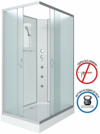 Душевая кабина Niagara Classic 120х90 NG-43295-14QBKG с гидромассажем