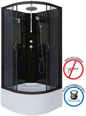 Душевая кабина Niagara Classic 90x90 NG-6508-14BKT без гидромассажа