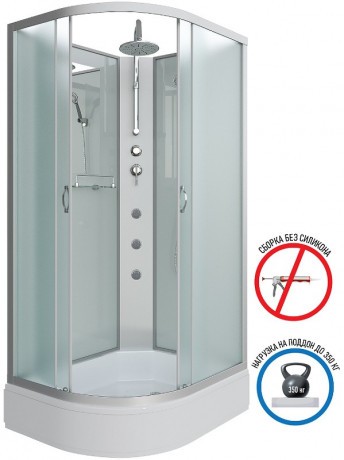 Душевая кабина Niagara Classic 110х90 R NG-33194-14RBKTG с гидромассажем
