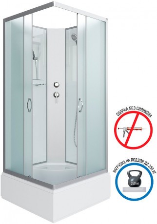 Душевая кабина Niagara Classic 90x90 NG-1108-14BK без гидромассажа