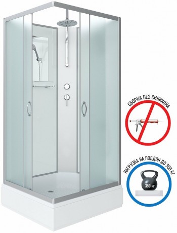 Душевая кабина Niagara Classic 100х80 NG-33084-14QBKT без гидромассажа