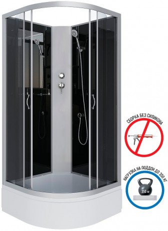 Душевая кабина Niagara Classic 90x90 NG-3501-14BK без гидромассажа