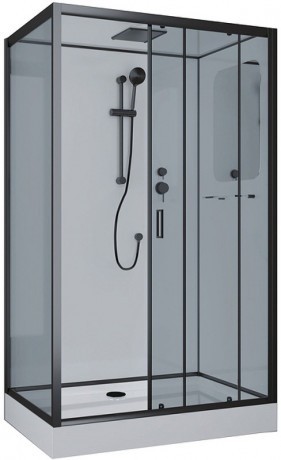 Душевая кабина Niagara Premium 120x80 NG-6912-01QR Black без гидромассажа