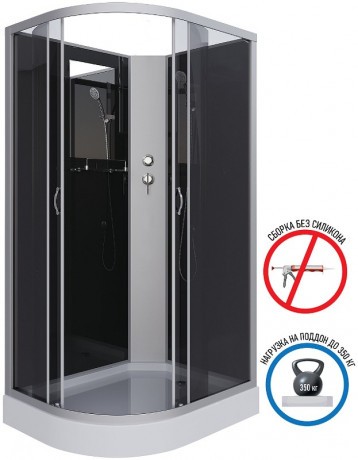 Душевая кабина Niagara Classic 120х80 R NG-3512-14RBK без гидромассажа