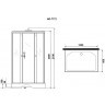 Душевая кабина Niagara Luxe 120x90 NG-7772QG без гидромассажа