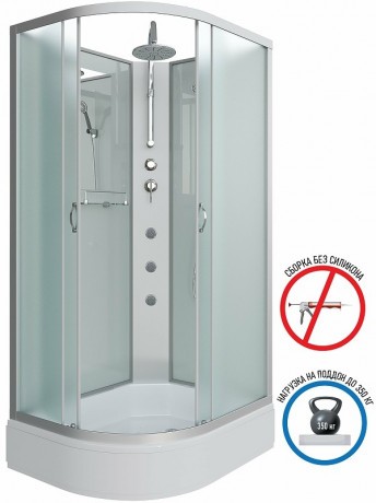 Душевая кабина Niagara Classic 100х90 R NG-33094-14RBKTG с гидромассажем