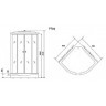 Душевая кабина Niagara Luxe 90x90 NG-7701W без гидромассажа