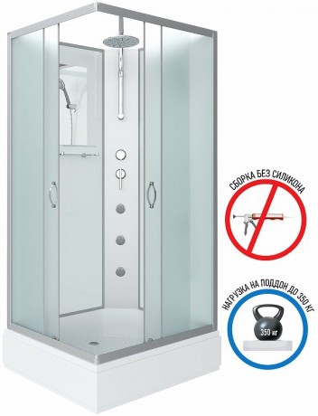 Душевая кабина Niagara Classic 100х80 NG-33084-14QBKTG с гидромассажем