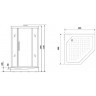 Душевая кабина Niagara Luxe NG-7799GBK 90x90 без гидромассажа