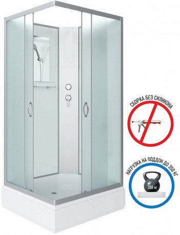 Душевая кабина Niagara Classic 100х80 NG-33084-14QBK без гидромассажа