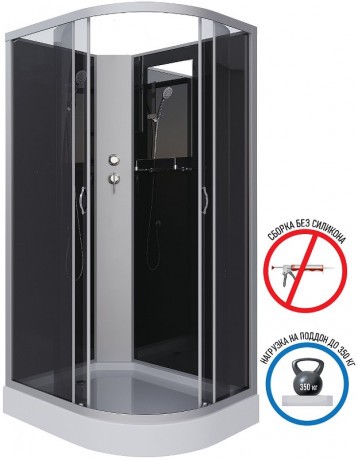Душевая кабина Niagara Classic 120х80 L NG-3512-14LBK без гидромассажа