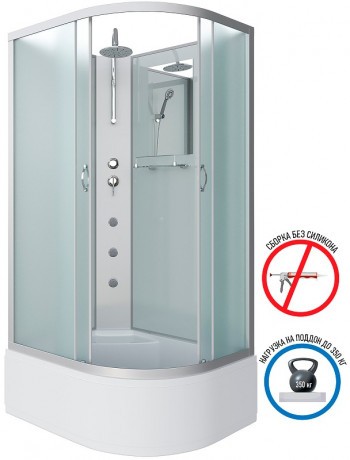 Душевая кабина Niagara Classic 120x80 L NG-2310-14LBKTG с гидромассажем