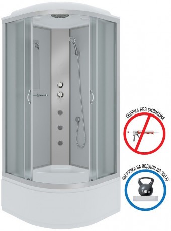 Душевая кабина Niagara Classic 80x80 NG-2307-14G с гидромассажем