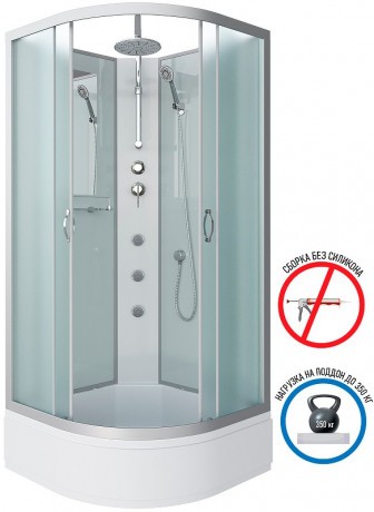 Душевая кабина Niagara Classic 90x90 NG-3301-14BKTG с гидромассажем