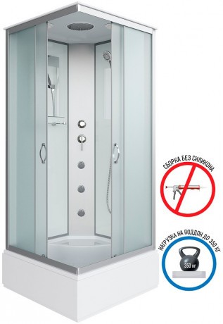 Душевая кабина Niagara Classic 90x90 NG-1108-14G с гидромассажем
