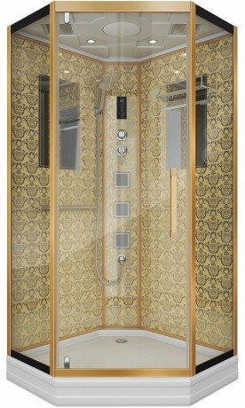 Душевая кабина Niagara Luxe NG-7717G 100x100 с гидромассажем