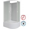 Душевая кабина Niagara Promo 110x80 L P110/80/40L/MT/BK без гидромассажа