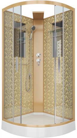 Душевая кабина Niagara Luxe NG-7715GBK 90x90 без гидромассажа