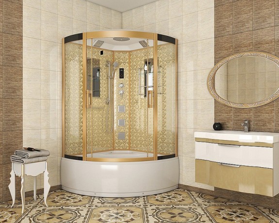 Душевая кабина Niagara Luxe 120x120 NG-7744G с гидромассажем