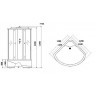 Душевая кабина Niagara Luxe 120x120 NG-7744G с гидромассажем